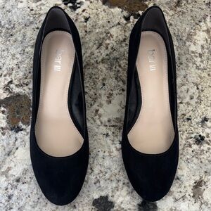 Bar III Black Suede Heels
